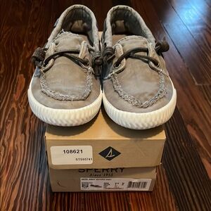 Sperry Gray Moccasin-Style Boat Shoes